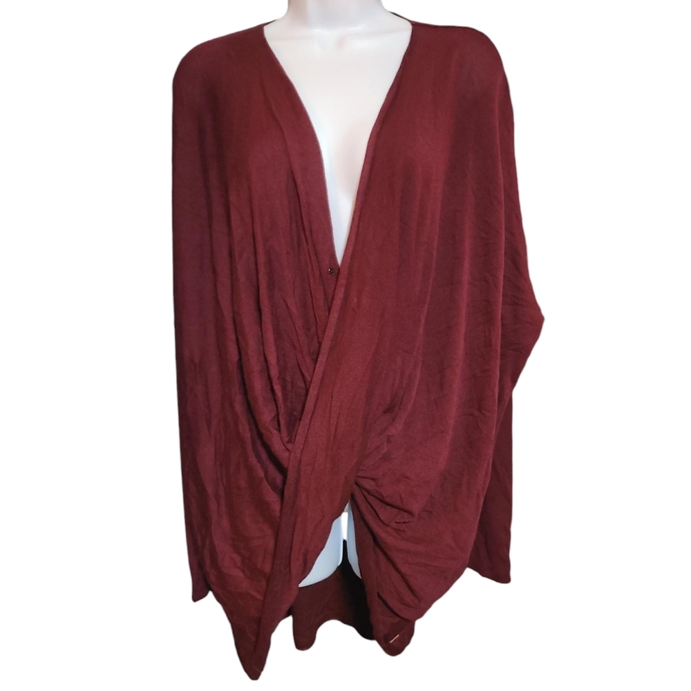 PEACE LOVE WORLD twist burgundy long sleeve XL